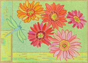 Floral with Dragonfly