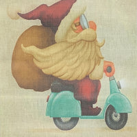 Santa on Vespa (Print)