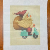 Santa on Vespa (Print)