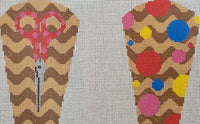 Scissor Case - Sandy and Polka Dots
