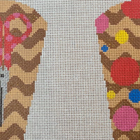 Scissor Case - Sandy and Polka Dots