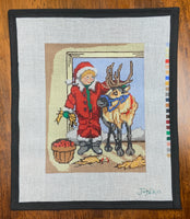 Santa Boy with Reindeer
