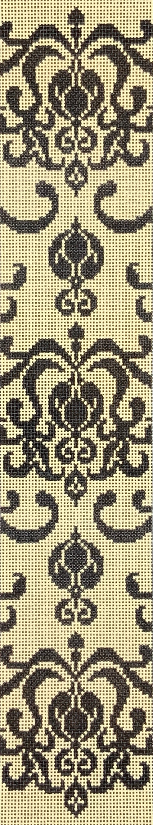 Cream and Black Flourish
