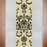 Cream and Black Flourish