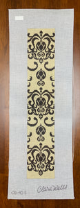 Cream and Black Flourish