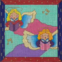 Two Angels Singing with stitch guide