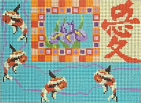 Asian Koi Sampler with stitch guide
