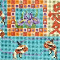 Asian Koi Sampler with stitch guide