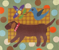 Sue Spargo Dog and Bird
