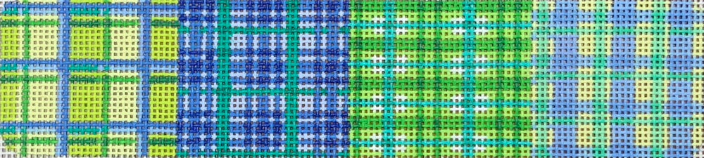 Green/Blue Plaids Cuff Bracelet