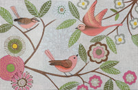 Pink Folk Birds
