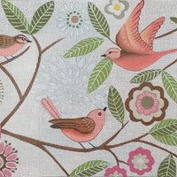 Pink Folk Birds