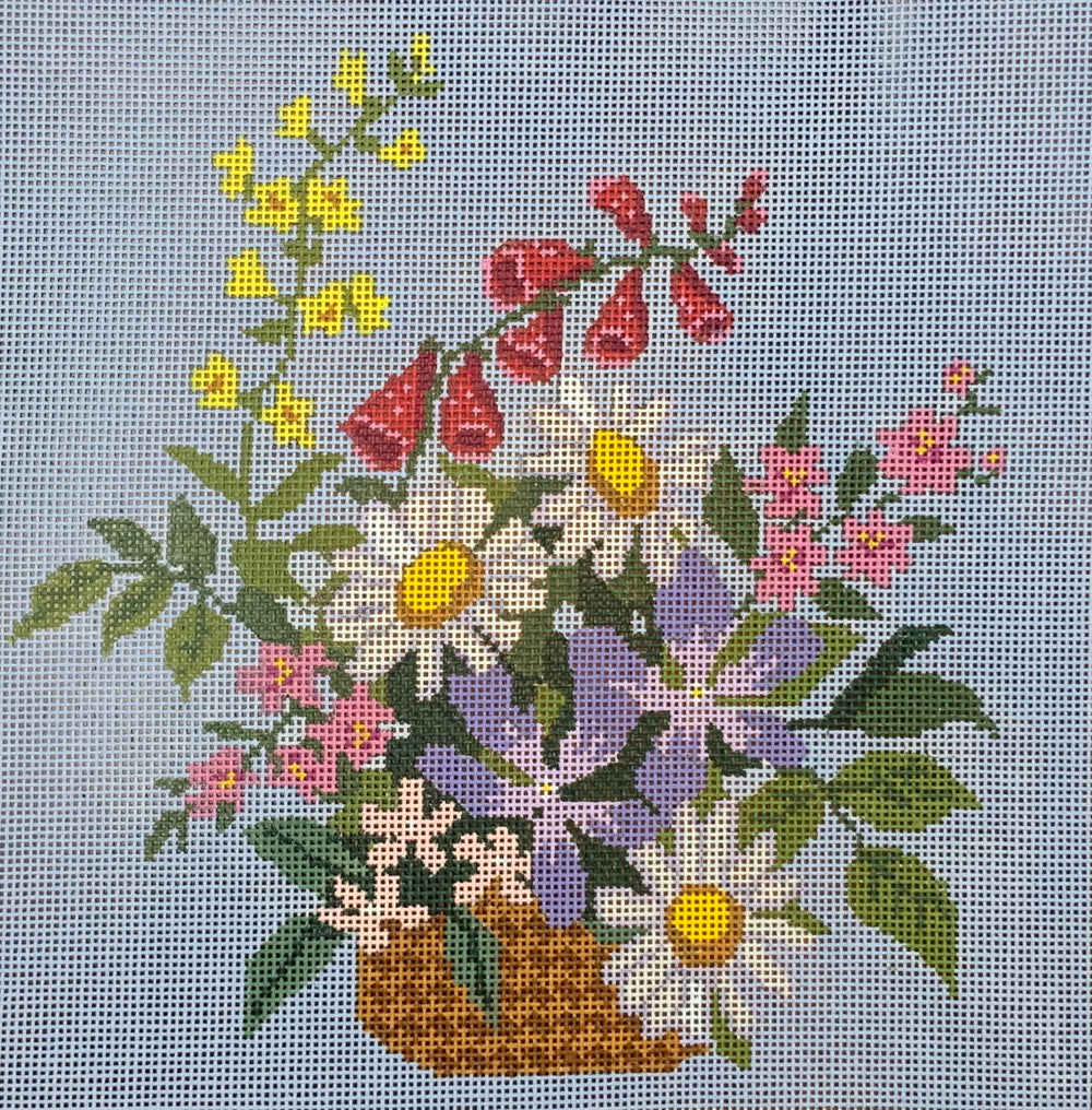 English Wildflower Basket