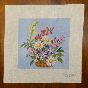 English Wildflower Basket