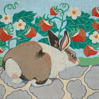 Rabbit in the Strawberry Patch