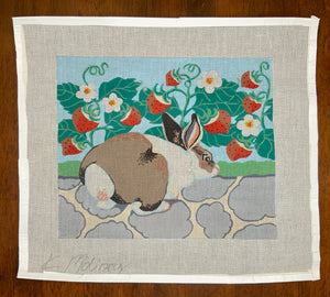 Rabbit in the Strawberry Patch
