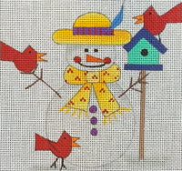 Birdhouse Snowman

