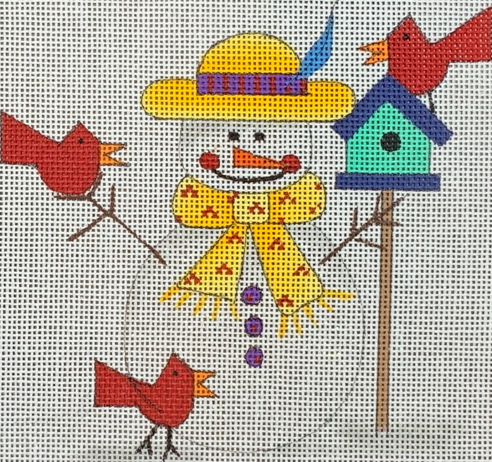 Birdhouse Snowman