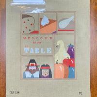 Welcome to Our Table Sampler with Stitch Guide