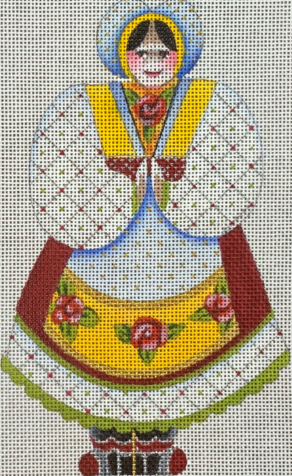 Lady with Rose Apron