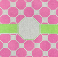 Pink and Green Hexagon
