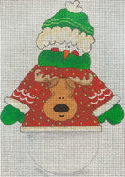 Rudolph Sweater Snowman

