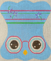 Blue Owl Eyeglass Case
