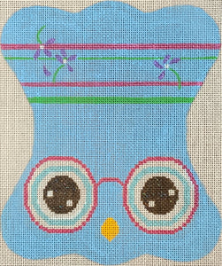 Blue Owl Eyeglass Case