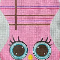 Pink Owl Eyeglass Case