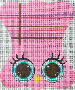 Pink Owl Eyeglass Case