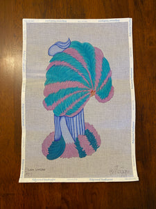 Woman with Feather Fan