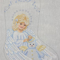 Angel and Snowman Stocking