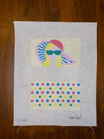 Girl with Pink Hat Sunglasses Case
