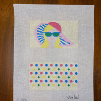 Girl with Pink Hat Sunglasses Case
