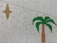 Palm Tree Background with stitch guide
