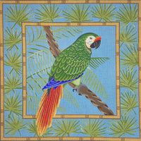 Palm Leaves - Green Macaw