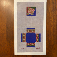 Cloisonne Hinged Box on Congress Cloth (no hardware)