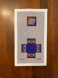 Cloisonne Hinged Box on Congress Cloth (no hardware)