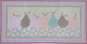 Pears with stitch guide