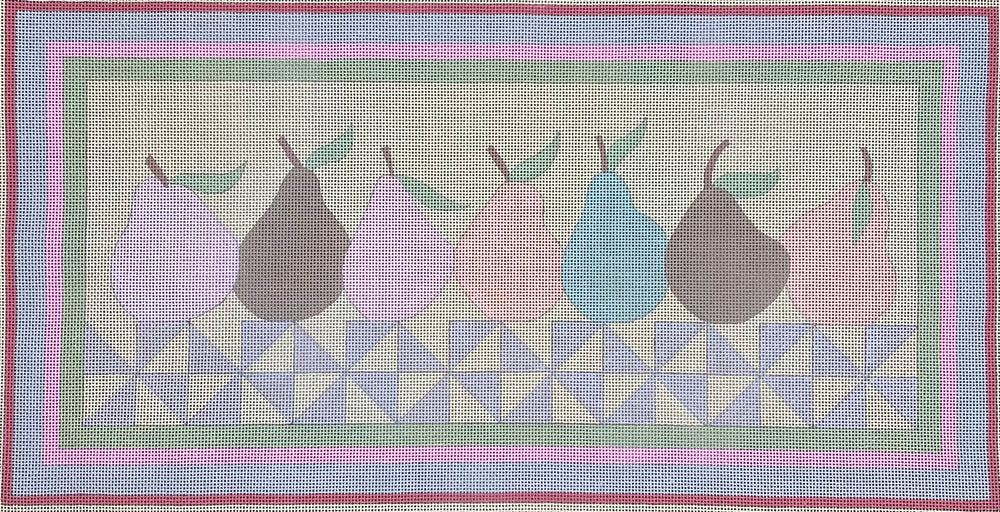 Pears with stitch guide