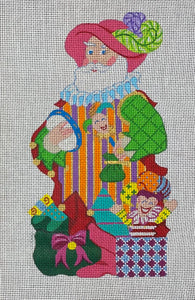 Troubadour Tradition Santa (Radko) with stitch guide and perle cottons