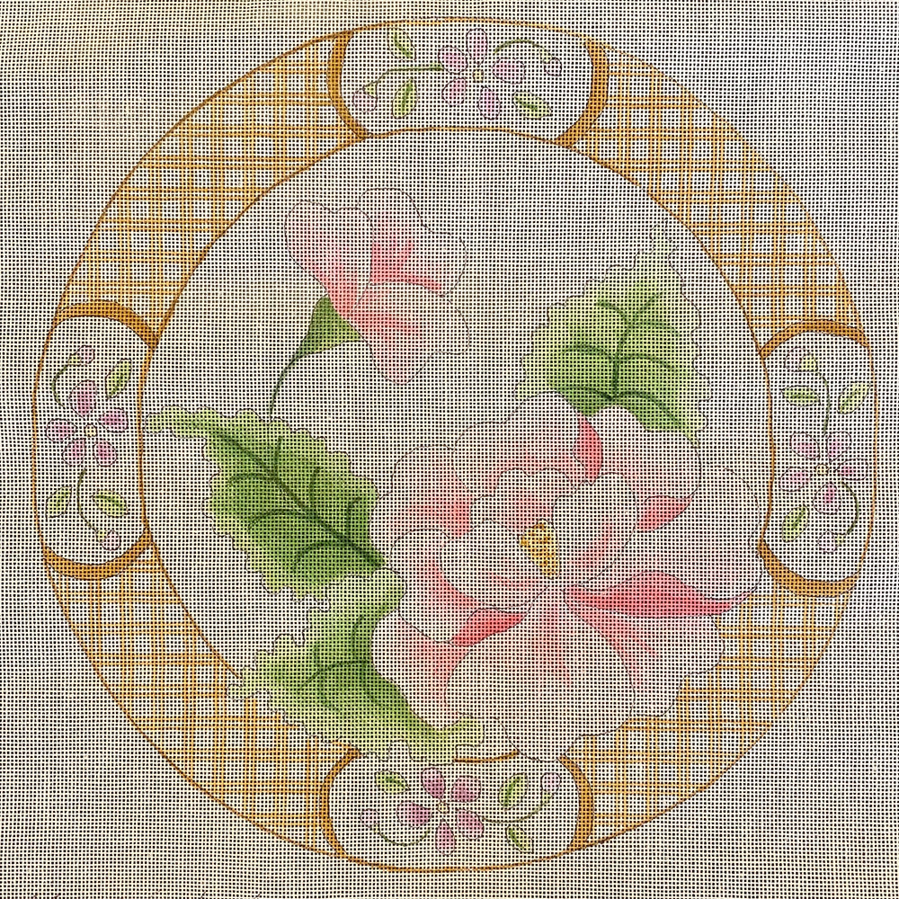 Vintage Floral Round
