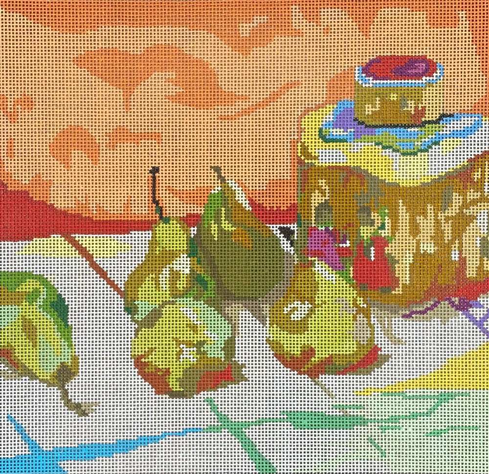 Pears w/ Tea Caddy