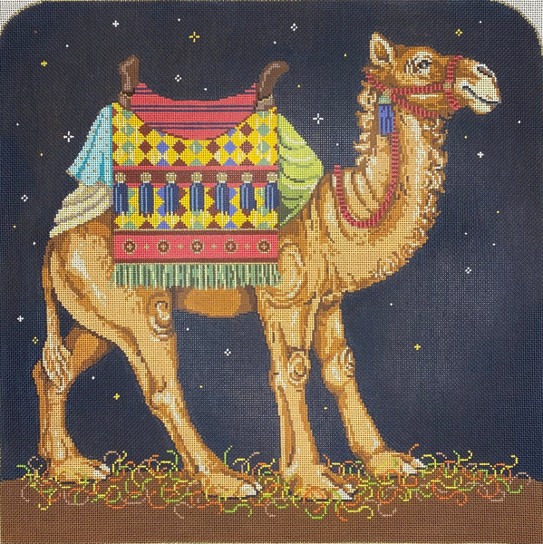Animal Fayre Needlepoint Christmas Stocking - Camels
