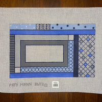 Blue/Gray Clutch