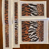 4 pc Animal Print Bag