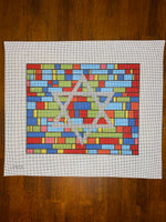Red Stained Glass Tallis Bag
