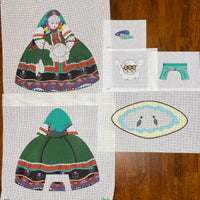 Russian Sewing Doll with stitch guide