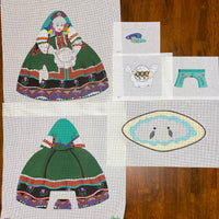 Russian Sewing Doll with stitch guide