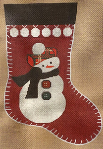 Snowman Midi Sock